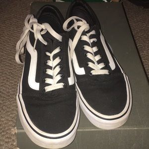 Black and white vans
